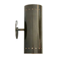 Two-Light Mid-Century Brass Wall Sconce in antique brass