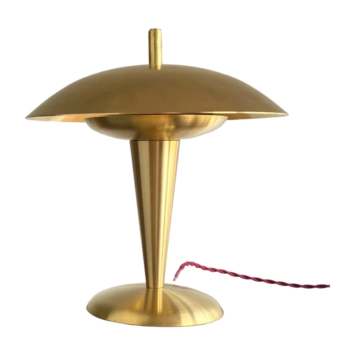 Unlacquered Brass Table Lamp – "The Astro Lamp" in raw brass
