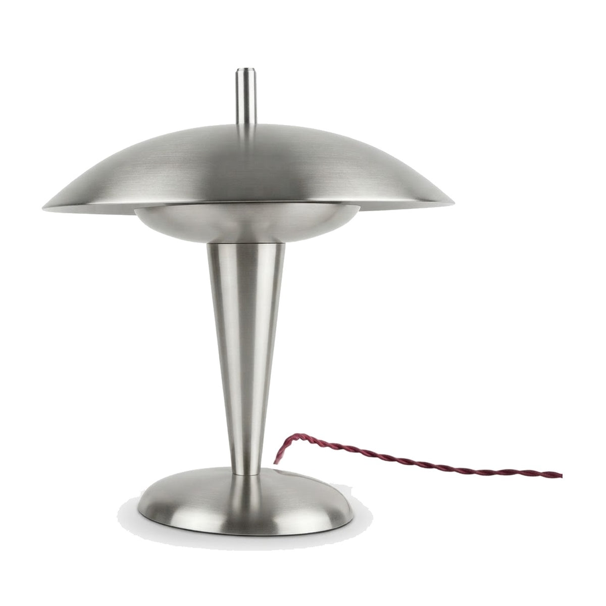 Unlacquered Brass Table Lamp – "The Astro Lamp" in brushed chrome