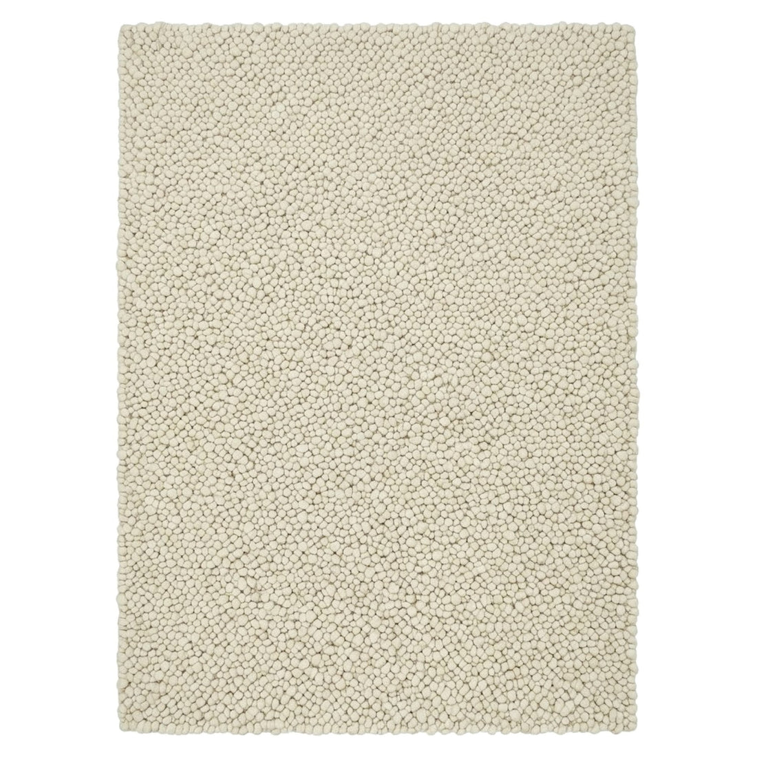 Unparalleled Bubble Ivory Rug, full view on a white background