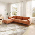 Urban Ark Modular Sofa, 3-Seater Chaise L-shaped Couch Cloud Velvet