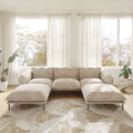 Urban Ark Modular Sofa, 3-Seater with 2 Chaises U-shaped Couch, Sand