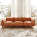 Urban Ark Modular Sofa, Cloud Velvet 3-Seater Sectional 111-Inch, Orange