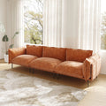 Urban Ark Modular Sofa, Cloud Velvet 3-Seater Sectional 111-Inch