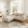 Urban Ark Modular Sofa, Cloud Velvet Loveseat with Chaise 75-Inch