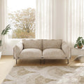 Urban Ark Modular Sofa, Skin-Friendly Cloud Velvet Sectional Sofa 75 Inches Loveseat, Sand