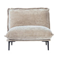 Urban Ark Modular Sofa, Cloud Velvet Middle Seat for Sectional, Sand