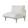 Urban Ark Modular Sofa, Cloud Velvet Middle Seat for Sectional, White