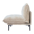 Urban Ark Modular Sofa, Cloud Velvet Middle Seat for Sectional, Sand