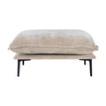 Urban Ark Modular Sofa, Cloud Velvet Single Ottoman for Sectional, Sand