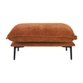 Urban Ark Modular Sofa, Cloud Velvet Single Ottoman for Sectional, Orange