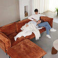 Urban Ark Modular Sofa, Skin-Friendly Cloud Velvet Sectional Sofa 75 Inches Loveseat