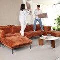 Urban Ark Modular Sofa, Cloud Velvet 3-Seater Sectional 111-Inch