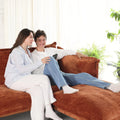 Urban Ark Modular Sofa, 4-Seater Cloud Velvet Sectional Couch 143-Inch