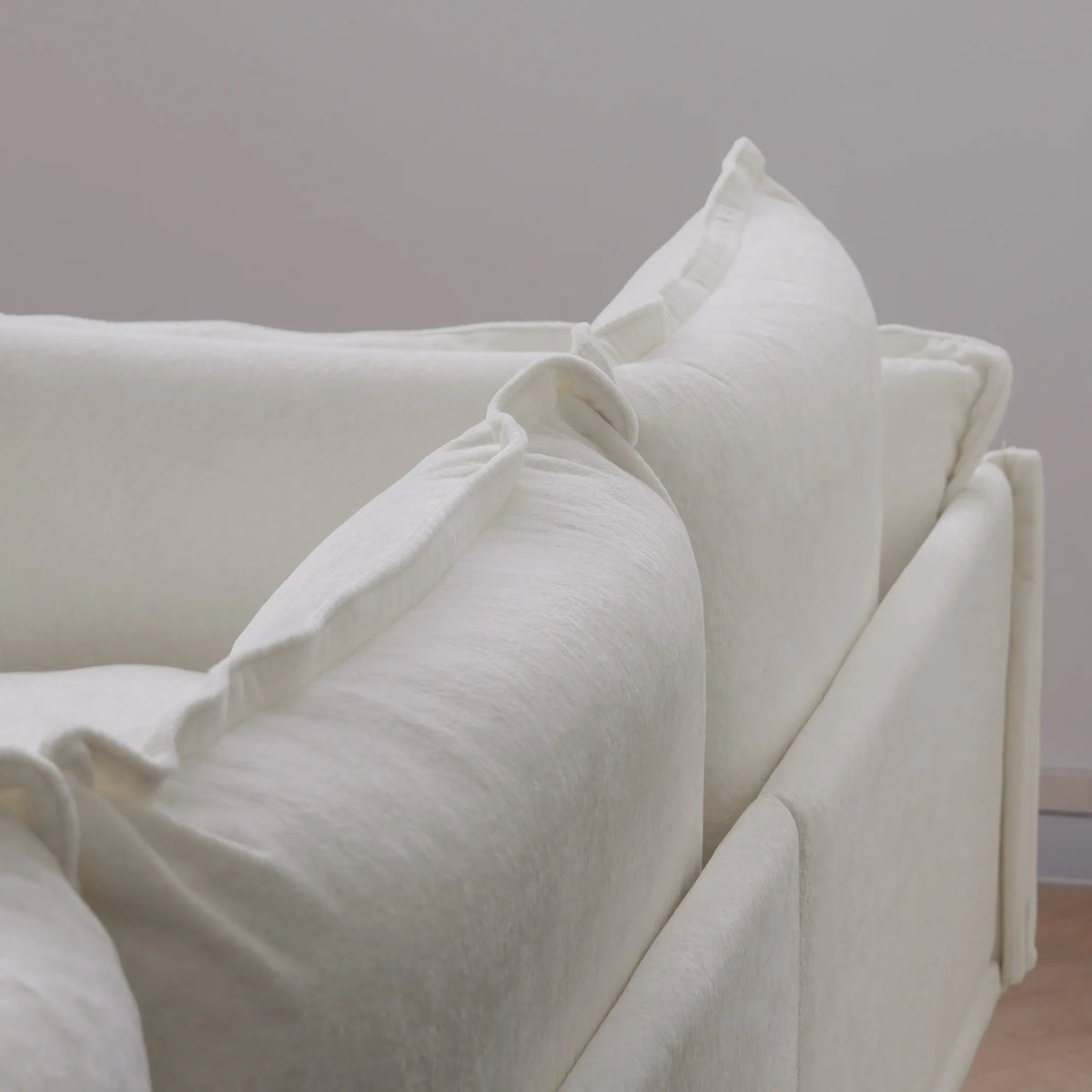 Urban Ark Modular Sofa, 3-Seater with 2 Chaises U-shaped Couch, White