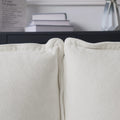 Urban Ark Modular Sofa, Cloud Velvet Loveseat with Chaise 75-Inch, White
