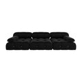 Urban Classic Modular Sofa, Modular Cozy 104-Inch Velvet Sleepers 3-Seaters