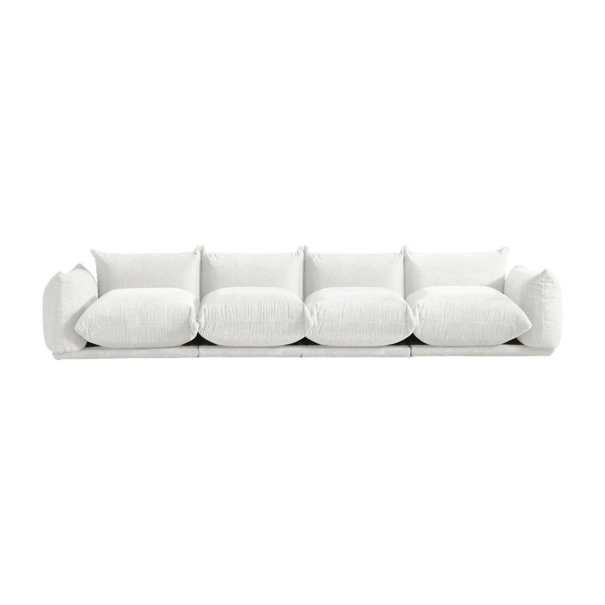 Urban Sectional Sofa, Comfortable Spacious 130-Inch Chenille Sleepers 4-Seaters
