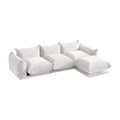 Urban Sectional Sofa, Modular Flexibility 104-Inch Chenille L-Shaped Sectionals 4-Seaters