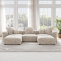 Pixel Modern Modular Sofa, Corduroy Slipcovers - Replacement Covers Only, Beige