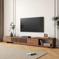 Walnut Extendable TV Console, view 2