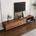Walnut Two Drawer TV Console 71in, view 3