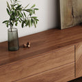 Walnut Two Drawer TV Console 71in, view 6