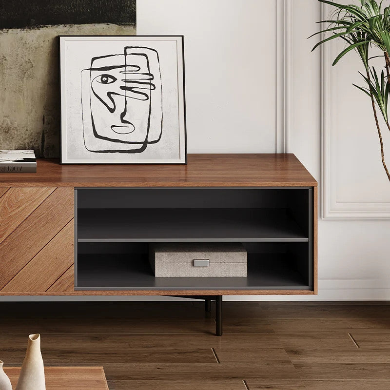 Walnut Two Drawer TV Console 71in, view 8